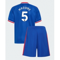 Manchester United Harry Maguire #5 Bortatröja Barn 2026-27 Kortärmad (+ Korta byxor)